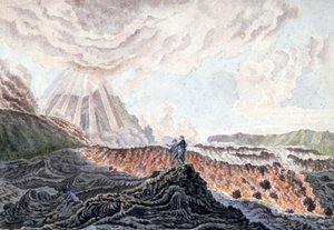 Vulkanischer Ausbruch des Piton de la Fournaise, Réunion von Unbekannter Künstler
