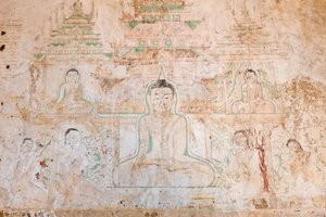 Wandmalerei, Sulamani Pahto, Bagan von Unbekannter Künstler