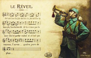 Krieg 14/18 Das Erwachen, Anfang des 20. Jahrhunderts (Postkarte)