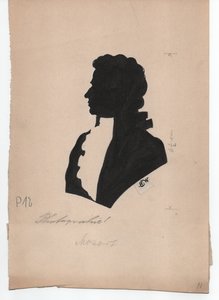 Wolfgang Amadeus Mozart (1756-1791) (ca. 1850, Silhouette)