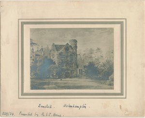 Wolverhampton - Dunstall Hall: Fotografie eines Aquarells, undatiert [ca. 1860]