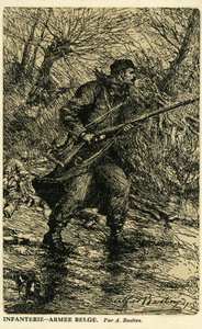 Erster Weltkrieg: Infanteriesoldat der belgischen Armee