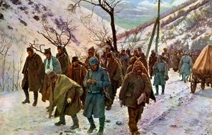 Erster Weltkrieg: Verwundete serbische Gefangene