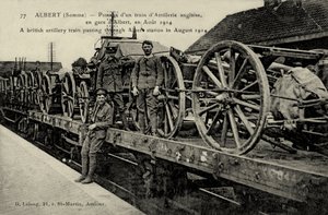 Erster Weltkrieg: Englischer Artilleriezug