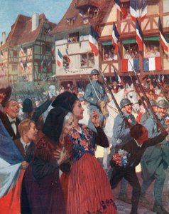 Erster Weltkrieg: der Einzug der französischen Armee im Elsass