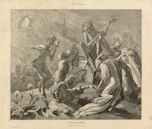 Junge Liebe, Karlsruhe, ca. 1850 (Gravur) von Unbekannter Künstler