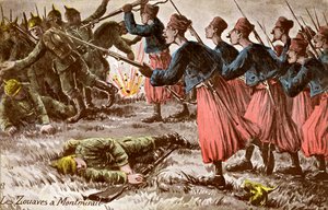 Zouave bei Montmirail an der Westfront