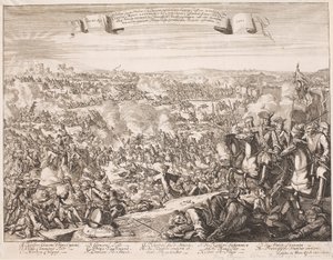 Flugblatt auf die Schlacht bei Luzzara im Jahr 1702