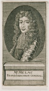 General Ezéchiel du Mas Comte de Mélac von Unbekannter Stecher