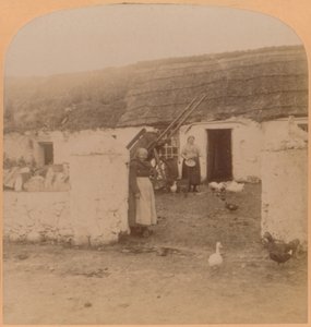 Ein charakteristisches Heim, Ballintoy Village, County Antrim, Irland, 1900