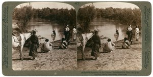 Taufe im Jordan, Palästina, 1903