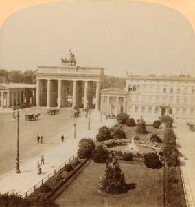 Brandenburger Tor, Unter den Linden, Berlin, Deutschland, 1894