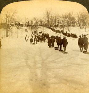 Kanadische Wintersportarten - Rodeln, 1905