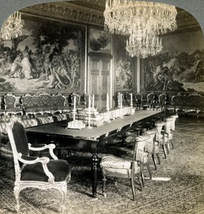 Ratssaal von König Oskar II., Königspalast, Stockholm, Schweden