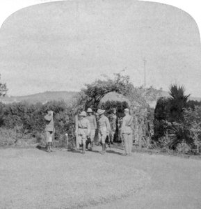 Feldmarschall Lord Roberts und Generalmajor Baden-Powell, Pretoria, Südafrika, 1901 von Underwood and Underwood