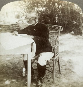 General Nogi im japanischen Hauptquartier, Port Arthur, Mandschurei, ca. 1904-1905