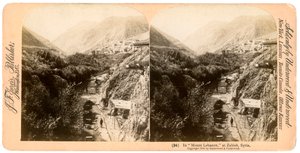 Im Libanongebirge, Zahlah, Libanon, 1900 von Underwood and Underwood