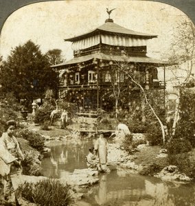 Japanischer Garten auf der Weltausstellung, St. Louis, Missouri, USA, 1904 von Underwood and Underwood