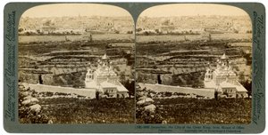 Jerusalem, gesehen vom Ölberg, Palästina, 1901
