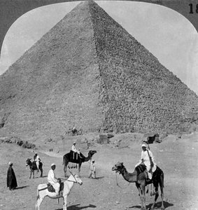 Grab von König Khufu, die Große Pyramide von Gizeh, Ägypten, 1905