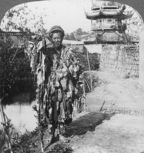 König der Bettler, Loong Wah, China, späte 19. oder frühe 20. Jahrhundert von Underwood and Underwood