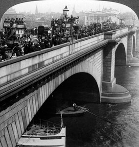 London Bridge, London, spätes 19. Jahrhundert