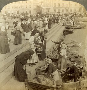 Marktboote, Helsinki, Finnland