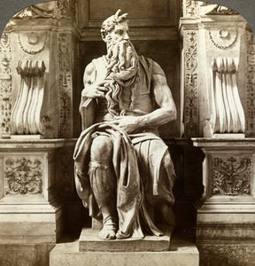Michelangelos Statue des Moses, Kirche San Pietro in Vincoli, Rom, Italien