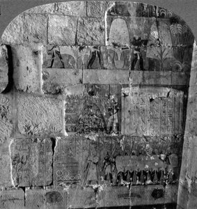 Königin Makeres Expedition nach Ostafrika - Reliefs geschnitzt in Der-el-Bahri, Theben, Ägypten, 1905