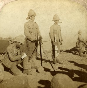 Signalgeber des Yorkshire-Regiments, New Zealand Hill, Südafrika, Burenkrieg, 1900