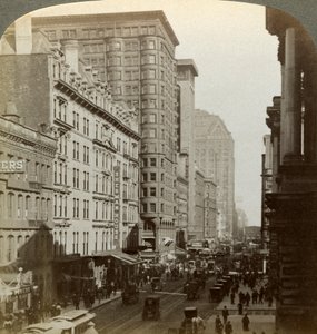 Wolkenkratzer, Randolph Street, Chicago, Illinois, USA, spätes 19. Jahrhundert