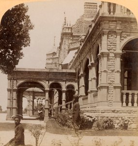 Südfront der Vizeköniglichen Lodge...in Simla, der charmanten Sommerhauptstadt Indiens, 1902