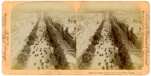 Die Champs Elysees, Paris, Frankreich, 1894 von Underwood and Underwood