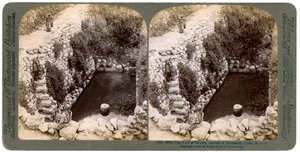 Der Teich von Siloah, außerhalb Jerusalems, Palästina