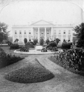 Das Weiße Haus, Washington, DC, USA, späte 19. Jahrhundert