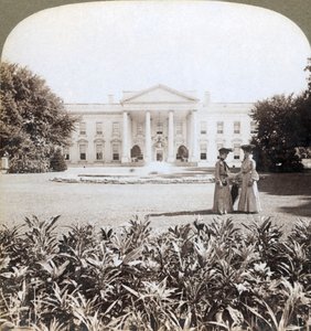 Das Weiße Haus, die historische Residenz des Staatschefs - Nordfront-Washington, D.C., 1908