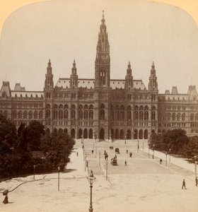 Das große Rathaus, Wien, Österreich Turm 320 ft. hoch