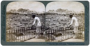 Die wirren Dächer von Seoul, Hauptstadt des Einsiedlerkönigreichs Korea, 1904
