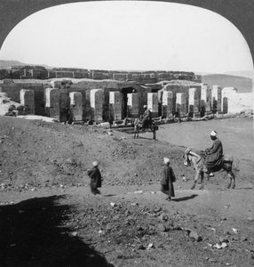 Der Tempel von Sethos I., Abydos, Ägypten, 1905 von Underwood and Underwood