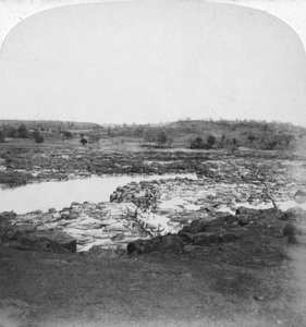 Tugela-Fluss, Natal, Südafrika, Burenkrieg, 1901 von Underwood and Underwood