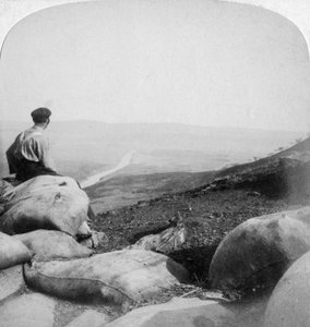 Tugela-Fluss und Mount Alice von Spion Kop, Südafrika, 1901
