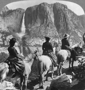 Yosemite Falls, vom Glacier Point Trail, Yosemite Valley, Kalifornien, USA, 1901