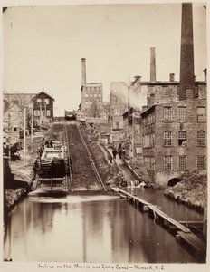 Steigung am Morris und Essex Kanal, Newark, New Jersey, ca. 1870 von Unidentified Photographer.