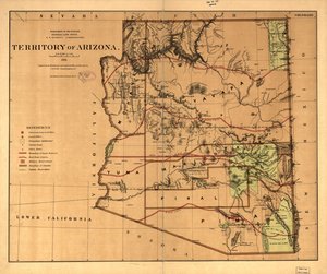 Territorium von Arizona von United States. General Land Office