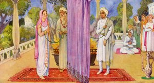 Eine hinduistische indische Hochzeit, 1941 von Unknown
