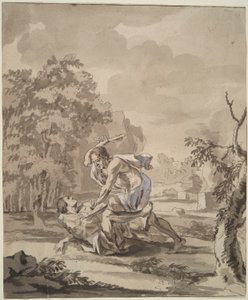 Kain tötet Abel von Unknown