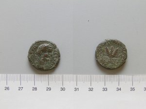 Münze von Septimius Severus, Kaiser von Rom aus Caesareia, Kappadokien