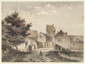 Landschaft mit Gebäuden