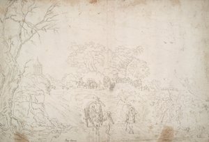 Landschaft mit Karawane