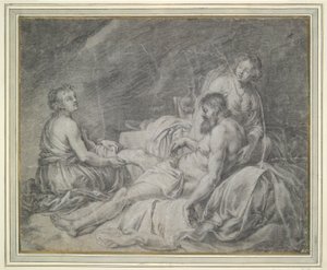 Lot und seine Töchter von Unknown